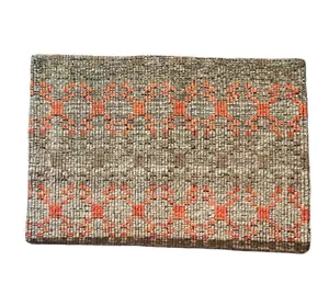 Kilim Pillow Cover 15 X 22 Lumbar Taupe Neutral Boho Handmade Vtg One Of A Kind - Picture 1 of 8