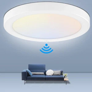 Plafoniera LED con sensore di movimento plafoniera lampada luce scale DE - Foto 1 di 19