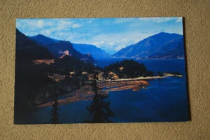 Columbia River George, Oregon - Log Booms in Foreground - Picture 1 of 2