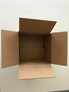 5 bis 200 Faltkartons 200x200x150 mm, einwellig (B-Welle), braun, z.B.: Päckchen - Bild 1 von 3