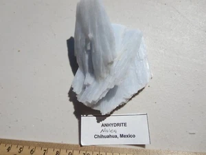 485 ANHYDRITE SPECIMEN. NAICA, CHIHUAHUA, MEXICO. BEAUTIFUL. EX OLD ROCK SHOP - Picture 1 of 6