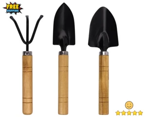 Mini Kids Gardening Tool Set – Shovel Trowel Rake Kit for Indoor Outdoor Use - Picture 1 of 12