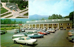 Caryville TN Colonial House Restaurant Gifts Crafts Autos postcard FP5 - Picture 1 of 2