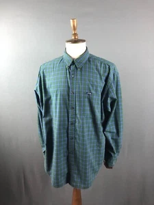 Chaps Ralph Lauren Shirt Cotton Blue Men Size XXL Check - Picture 1 of 13
