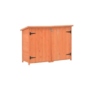 Garden Storage Shed 120 X 50 X 91 Cm Wood - Picture 1 of 11