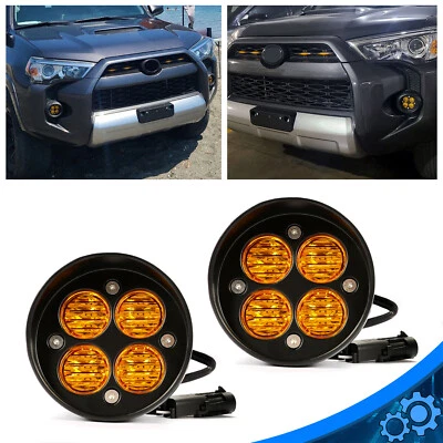 Kit de luzes de neblina de LED âmbar para Toyota Tacoma 4Runner Tundra 2010-2023 - Imagem 1 de 4