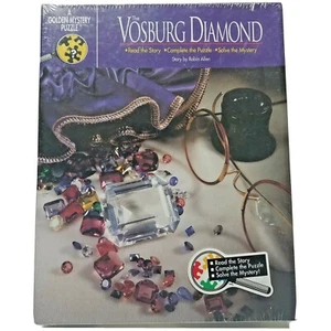 A Golden Mystery Puzzle The Vosburg Diamond Robin Allen 500 Sealed Crime Jewelry - Picture 1 of 12