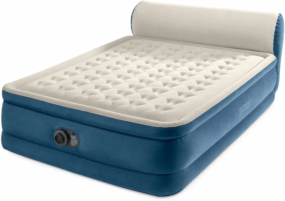 Intex 64460ND materasso gonfiabile testiera Airbed matrimoniale con pompa Rotex - Immagine 1 di 4