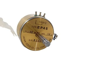 JAPAN SERVO CO., LTD. TYPE EP45 POTENTIOMETER LIN. ±0.2% RES. 10KΩ #NEW - Picture 1 of 8
