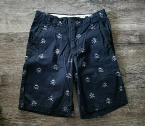 Jungen GAP KIDS marineblaue SHORTS Totenkopf & gekreuzte Knochen Größe 12 Adj. Taille Piratenstrand - Bild 1 von 4