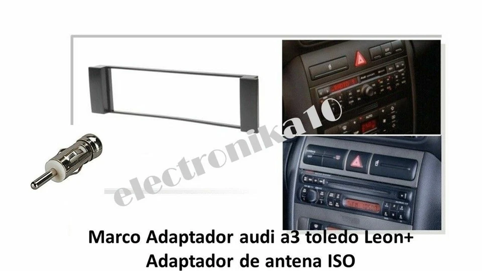 ENVIO URGENTE Soporte marco auto-radio Seat Toledo Leon Audi A-3 redline antena - Imagen 1 de 1