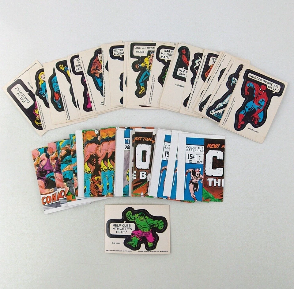 Tarjetas adhesivas 1976 Topps Marvel Super Heroes TÚ ELIGES 1 de 40, lista de verificación Foto 1 de 1