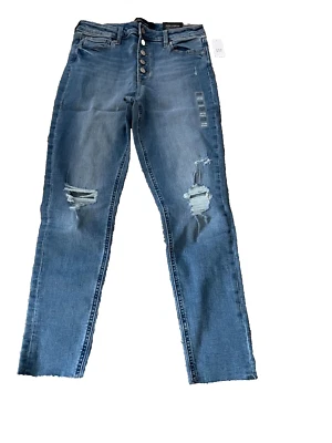 LEGGINGS VAQUEROS MUJER GAP STRETCH, TIRO ALTO, RASGADOS, SUPER AJUSTADOS TALLA 6/28 R Foto 1 de 3