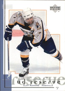 2000-01 UD Reserve Hockey #48 Cliff Ronning Nashville Predators