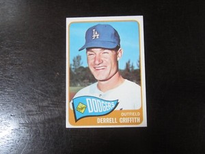 1965 Topps # 112 Derrell Griffith Card Los Angeles Dodgers