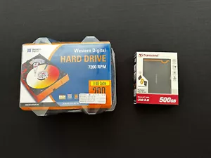 Western Digital WD2000JS-22MHB0 200GB 7200 RPM SATA Hard Drive Transend 500 gb - Picture 1 of 5