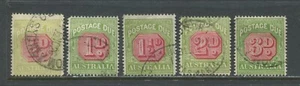 Australia 1922-25 Postage Dues 1/2d to 3d used - Picture 1 of 1