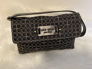 Kate Spade New York Women's Black Classic Quilted Shoulder Bag inner Polka Dot - Picture 1 of 12