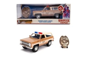Jada Toys Hollywood Rides Stranger Things Hopper's Chevy Blazer K5 Nuova NEW - Foto 1 di 5