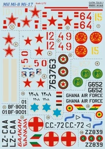 Print Scale 72-311 1/72 Decal for Mil Mi-8 Mi-17 - Picture 1 of 3