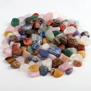 500g/1000g Assorted Tumbled Stones Bulk Mixed Crystals Gemstones Gems 13-30mm - Picture 1 of 5