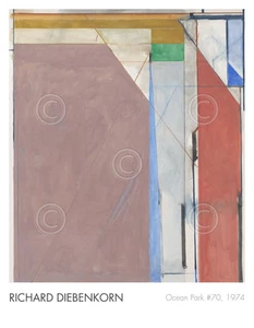 Ocean Park No. 70, 1974 by Richard Diebenkorn Abstract Art Print Poster 28x36 - Picture 1 of 1