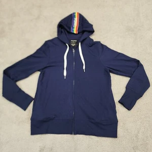 JANE FONDA LIMITED EDITION RAINBOW HOODIE XLarge Blue - Picture 1 of 10