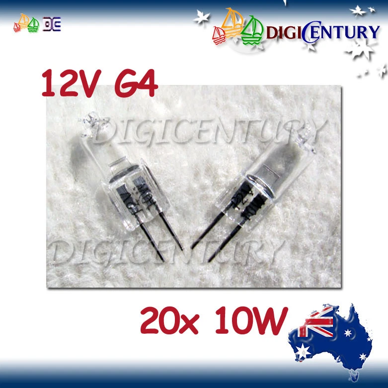  10W 12V G4 HALOGEN GLOBE BULB GARDEN HOME 20 pcs           - Image 1 of 1