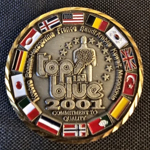 2001 Tops in Blue USAF Entertainment - The Magic of Music Challenge Coin - Picture 1 of 6