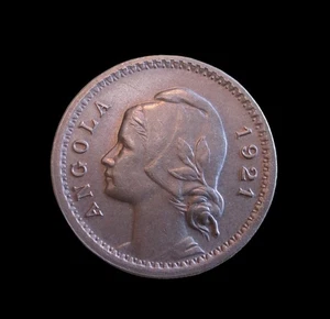 PORTUGUESE ANGOLA 20 CENTAVOS 1921 KM 64 #5629# - Picture 1 of 2