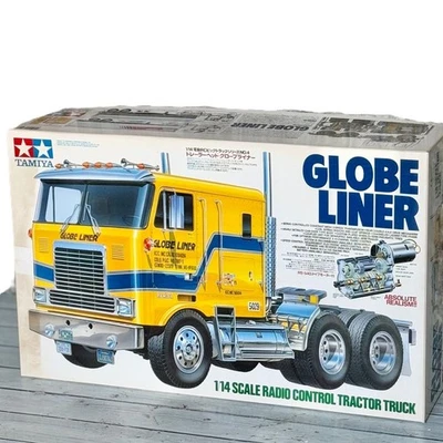 Tamiya 1/14 RC Rimorchio Camion Gloveliner Trattore Testa Elettrico 3 Velocit... - Immagine 1 di 4
