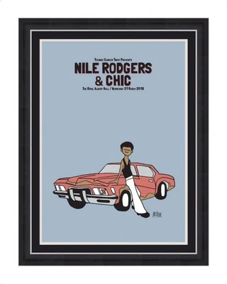 Nile Rodgers & Chic SIGNED ARTIST PROOF #7 Handmade Display Poster COA Autograph - Image 1 of 4