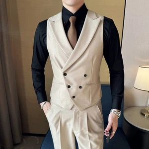 Men's Casual Vest British Style - Picture 1 of 10