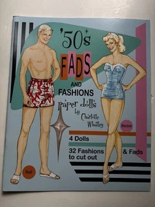Muñecas de papel Fads and Fashions años 50 de Charlotte Whatley 2010 - sin cortar - Imagen 1 de 6