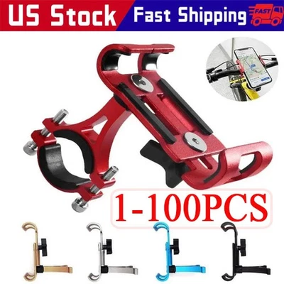 360° Aluminum Motorcycle Bike Bicycle GPS Cell Phone Holder Handlebar Mount lot - Image 1 of 4
