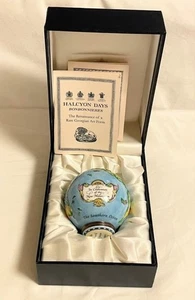 Caja de baratijas vintage Halcyon Days esmaltes estuche de pastillas estuche de accesorios 2000 limitado - Imagen 1 de 10