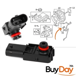 Brake Booster Pressure Sensor 5Q0906207B For VW Golf 7 Passat Audi A3 Q5 Seat - Picture 1 of 8