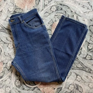 Vintage Lee Riders Dark Denim Jeans Made in USA Talon Zipper 30x27 (56) - Picture 1 of 11