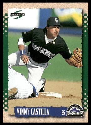 1995 Score #483 Vinny Castilla Colorado Rockies Baseball Card - Image 1 of 2