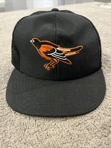 Vintage Baltimore Orioles ANNCO Mesh Trucker Snapback Mütze Kappe MLB 80er NEUWERTIG - Bild 1 von 6
