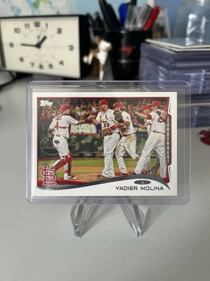 2014 Topps Yadier Molina #57 impresión corta SSP variación foto variación Cardinals Foto 1 de 4