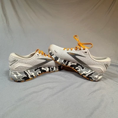 Brooks Ghost 15 Gray Sunflower Camo Running Shoes Medium B 1203801B110 Sz 10 - Image 1 of 4