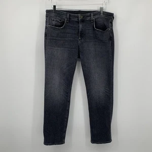 Rag & Bone Dre low-rise slim boyfriend jeans Night Rider black distress women 31 - Picture 1 of 6