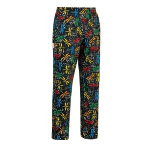 Pantalón De Cocinero Unisex Con Cintura Elástica Negro - EGOCHEF - Pizzaiolo - Imagen 1 de 1