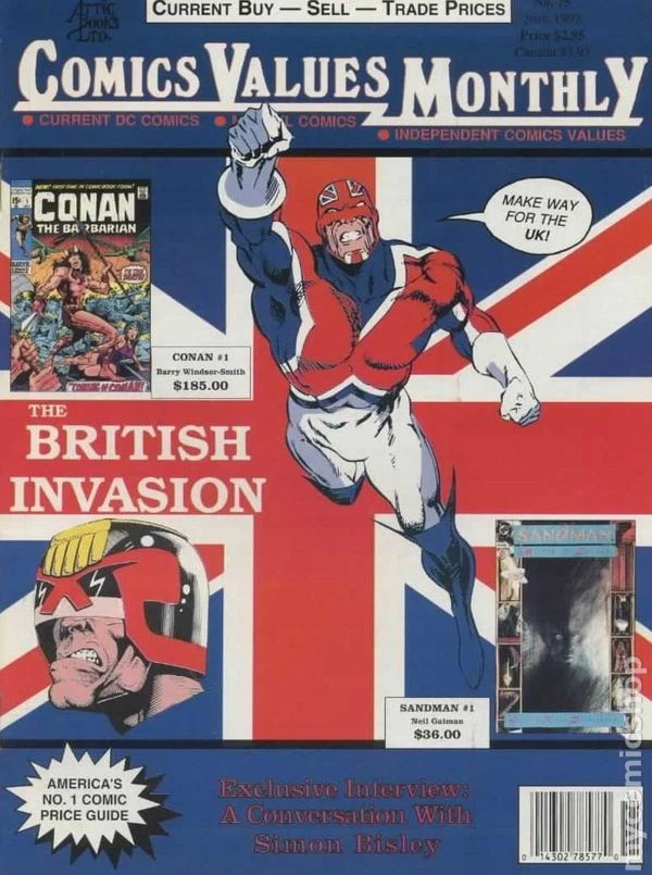 Valores de cómics mensuales #75 en muy buen estado 1992 imagen de archivo baja calidad Foto 1 de 1