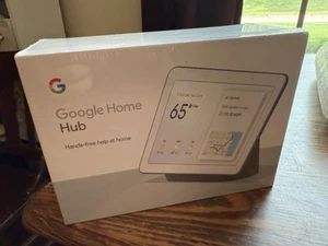 Google Home Hub Nest Hub with Google Assistant Chalk GA00515-US NEW SEALED - Picture 1 of 6