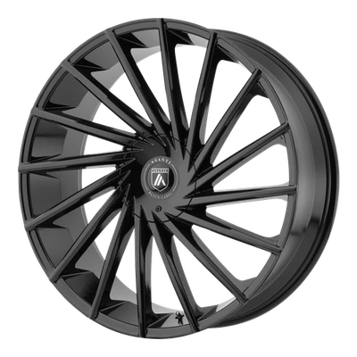 Rueda negra brillante 22x9 Asanti ABL-18 Matar 5x112/120 (30 mm) Foto 1 de 4