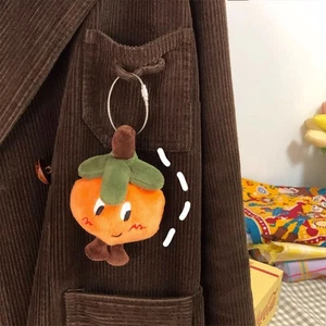 2023 New 14cm Kawaii Soft Mandarin Orange Keychain Plush Pendant Keychain DIY* - Picture 1 of 12
