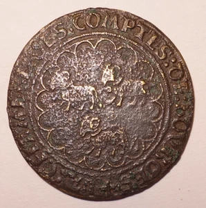 BOURGES ET LE BERRY Jeton de la chambre de compte de Bourges, vers 1500, Rare !! - Picture 1 of 2