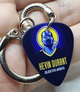 Golden State Warriors Kevin Durant Guitar Pick Key Chain - Picture 1 of 2